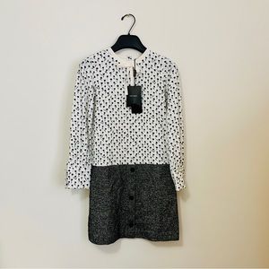 NEW Dolce & Gabbana Floral Dress w/ Wool Skirt (sz 10)